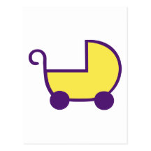 Baby buggy - birth postcards