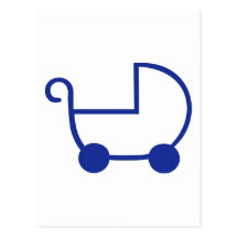 Baby buggy postcard