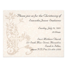 Baby Christening Invitation