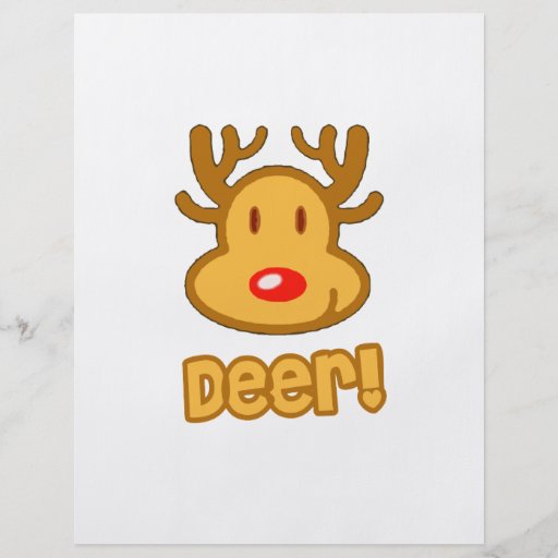 Baby Deer Cartoon Full Color Flyer