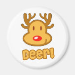 Baby Deer Cartoon Magnet