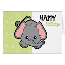Baby Elephant Cutie Greeting Card