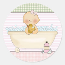 Baby- Envelope Seals: Sweet Baby Collection Round Sticker