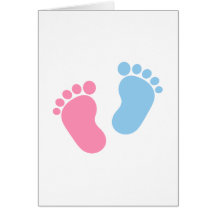 Baby feet card