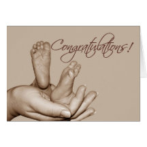 Baby feet Greeting Card