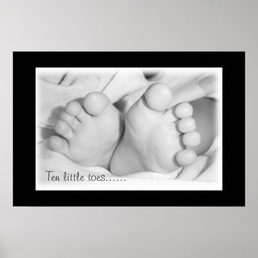 Baby feet posters