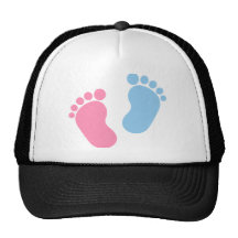 Baby feet trucker hats