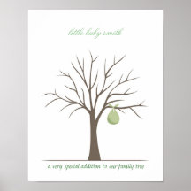 Baby Fingerprint Tree - Green