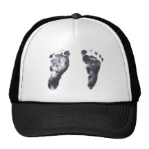 Baby Footprints Mesh Hats