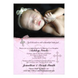 Baby Girl Baptism or Christening Invitation invitations