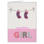 baby girl congratulations card