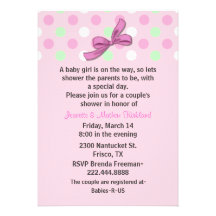 Baby Girl Couple's Baby Shower Invitation