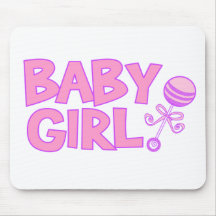 Baby Girl Mouse Mat