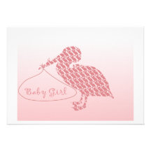 Baby Girl Personalized Invite