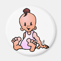 Baby Girl Refrigerator Magnet