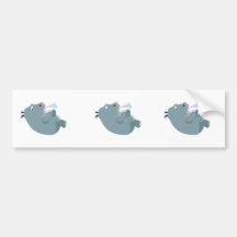 baby hippo drinking bottle bumper stickers