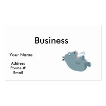 baby hippo drinking bottle business card