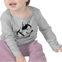 Baby Husky Shirt Sled Dog Toddler Husky T-shirts