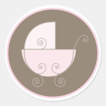 Baby Invitation or Favour Sticker
