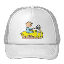 Baby Jesus Feeding His Sheep Trucker Hat