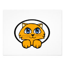 Baby Kitten Cartoon Personalized Invitation