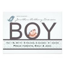 Baby Love - Photo Birth Announcement