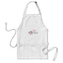 Baby Monkey (riding backwards on a pig) Apron