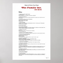Baby MSDS funny poster