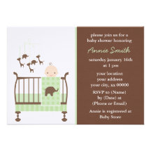 Baby Neutral Nursery Personalized Invitation