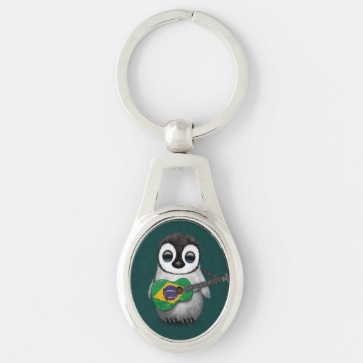 Silver Guitar Key Ring Silver Guitar Key Ring