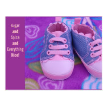 Baby postcards Sugar Spice Everything Nice