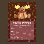 Baby Rein-Dear Invitation invitations