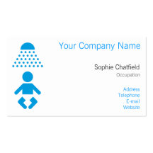 Baby shower business card template