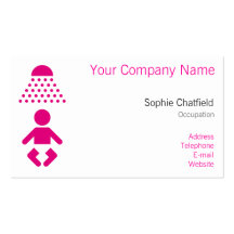 Baby shower business cards