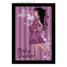 Baby shower cute pregnant Mum Card