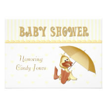 Baby Shower Duck Invitation