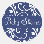Baby Shower Floral Vine Envelope Sticker Seal