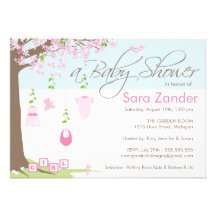 Baby Shower Invitation - Baby Clothes