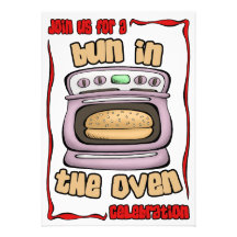 Baby Shower Invitation: Bun In The Oven 105