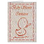 Baby Shower Invitation Expecting baby duck Cards