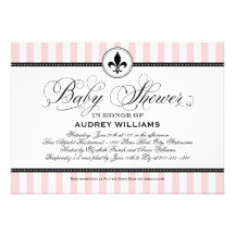 Baby Shower Invitation | Paris France Theme