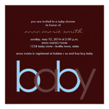 Baby Shower Invitation Square
