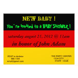 Baby Shower Invitation with Flag of Germany