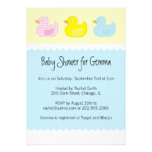 Baby Shower Invitations with Ducks