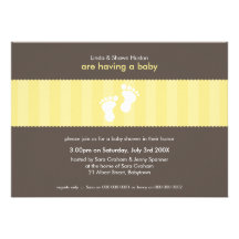 BABY SHOWER INVITES :: happy feet 6L