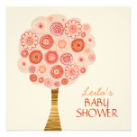 Baby Shower Orange Blossom Tree Custom Invitation