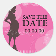 Baby Shower Round Sticker
