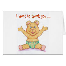 Baby Shower Thank You Card