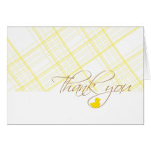 Baby Shower Thank You - Rubber Ducky Cards