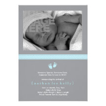 Baby Steps Birth Announcement